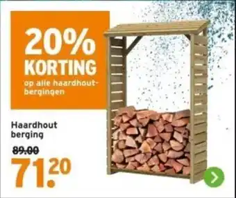 GAMMA Haardhout berging aanbieding