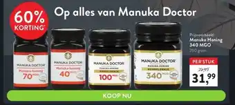 Holland & Barrett 60% op alles van manuka doctor aanbieding