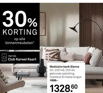 Karwei Modulaire bank sienna aanbieding