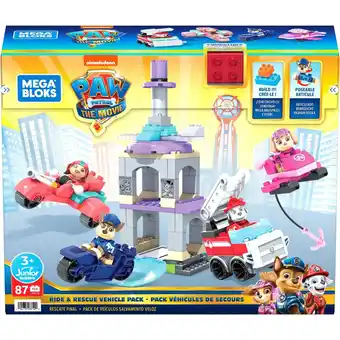 Top1Toys Mega bloks paw patrol ride en rescue vehicle pack aanbieding