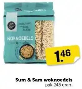 Coop Sum & sam woknoedels aanbieding