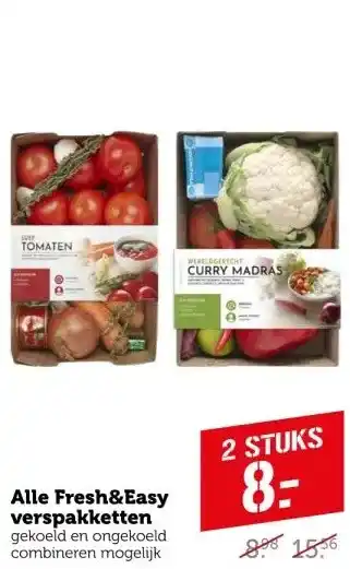 Coop Alle fresh&easy verspakketten aanbieding