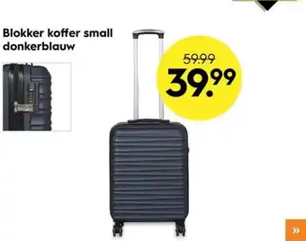 Blokker Koffer small donkerblauw aanbieding