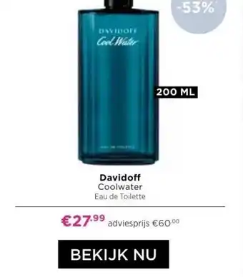 ICI Paris XL Davidoff coolwater eau de toilette. aanbieding