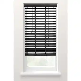 Leen Bakker Fenstr jaloezie hout 50 mm zwart - 60x130 cm aanbieding