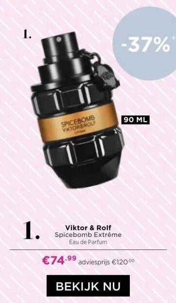 Viktor rolf spicebomb extr me aanbieding bij ICI Paris XL