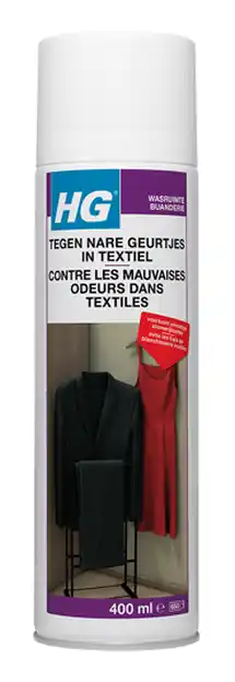 De Online Drogist Hg aircare tegen nare geurtjes in textiel aanbieding