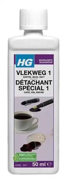 De Online Drogist Hg textiel vlekweg koffie/wijn/inkt aanbieding
