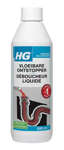 De Online Drogist Hg badkamer vloeibare ontstopper aanbieding