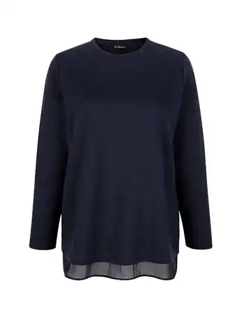 Klingel Sweatshirt van structuurmateriaal m. collection marine aanbieding