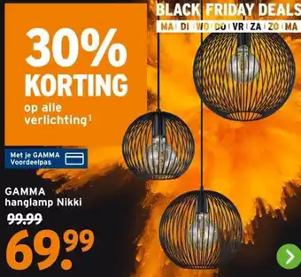 GAMMA GAMMA hanglamp Nikki aanbieding