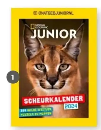 Bruna National Geographic Junior scheurkalender aanbieding