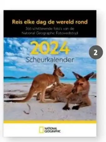 Bruna National Geographic scheur-kalender 2024 aanbieding