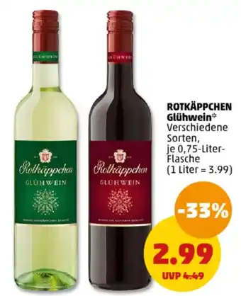 PENNY DE ROTKÄPPCHEN Glühwein aanbieding