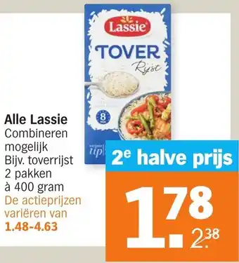 Albert Heijn Lassie assortiment aanbieding