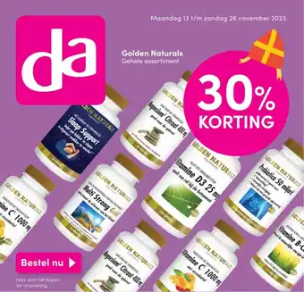 DA Golden Naturals aanbieding