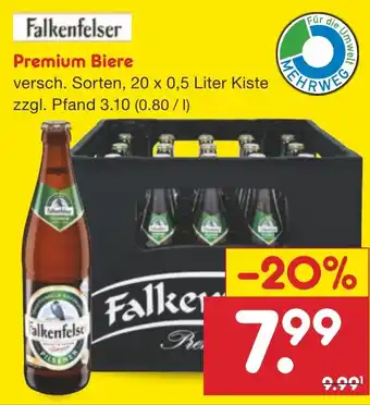 Netto Marken-Discount DE Falkenfelser Premium Biere aanbieding