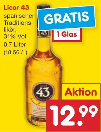 Netto Marken-Discount DE Licor 43 aanbieding