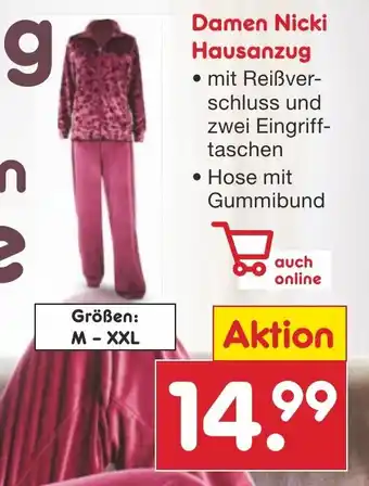 Netto Marken-Discount DE Damen Nicki Hausanzug aanbieding