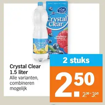 Albert Heijn Crystal Clear 2*1.5L aanbieding