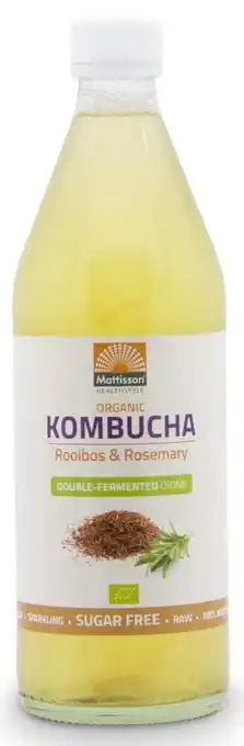 De Online Drogist Mattisson healthstyle kombucha rooibos rosemary aanbieding