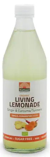 De Online Drogist Mattisson healthstyle organic living lemonade ginger & curcuma aanbieding