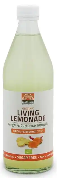 De Online Drogist Mattisson healthstyle organic living lemonade ginger & curcuma aanbieding