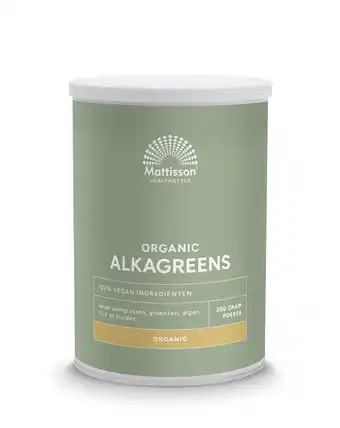 De Online Drogist Mattisson healthstyle alkagreens organic poeder aanbieding