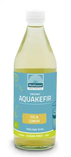 De Online Drogist Mattisson healthstyle biologische aquakefir fig & lemon drink aanbieding