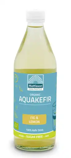 De Online Drogist Mattisson healthstyle biologische aquakefir fig & lemon drink aanbieding