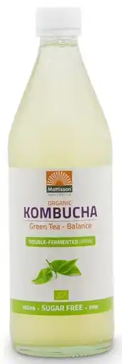 De Online Drogist Mattisson healthstyle kombucha groene tea balance aanbieding