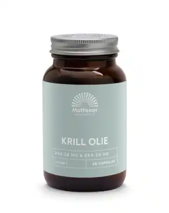 De Online Drogist Mattisson healthstyle krill olie 500mg capsules aanbieding