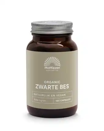 De Online Drogist Mattisson healthstyle organic zwarte bes capsules aanbieding