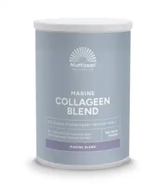 De Online Drogist Mattisson healthstyle marine collageen poeder peptan blend aanbieding
