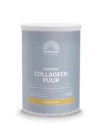 De Online Drogist Mattisson healthstyle runder collageen poeder peptan aanbieding