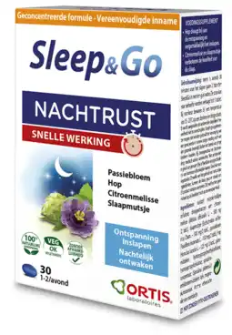 De Online Drogist Ortis sleep & go nachtrust snelle werking tabletten aanbieding