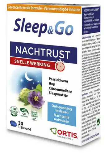 De Online Drogist Ortis sleep & go nachtrust snelle werking tabletten aanbieding