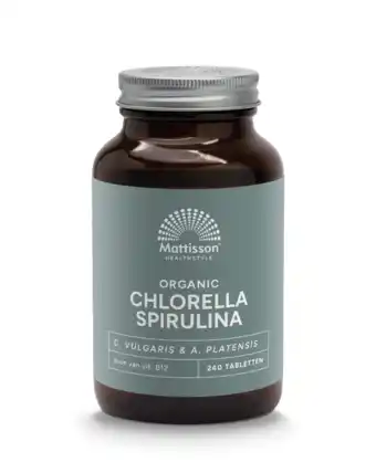 De Online Drogist Mattisson healthstyle organic chlorella spirulina tabletten aanbieding