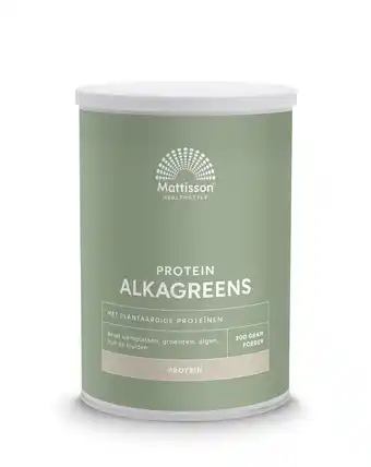 De Online Drogist Mattisson healthstyle alkagreens proteïne poeder aanbieding