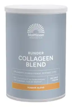 De Online Drogist Mattisson healthstyle runder collageen poeder blend peptan aanbieding