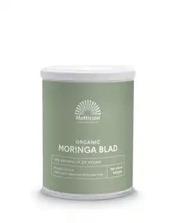 De Online Drogist Mattisson healthstyle biologische moringa blad poeder aanbieding