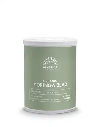 De Online Drogist Mattisson healthstyle biologische moringa blad poeder aanbieding