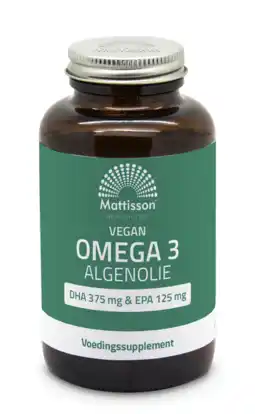 De Online Drogist Mattisson healthstyle vegan omega-3 algenolie aanbieding