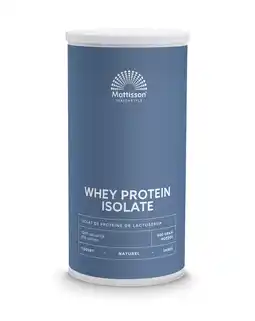 De Online Drogist Mattisson healthstyle sport wei proteïne poeder - isolaat 93% aanbieding
