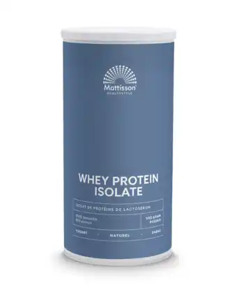 De Online Drogist Mattisson healthstyle sport wei proteïne poeder - isolaat 93% aanbieding