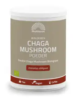 De Online Drogist Mattisson biologisch chaga mushroom poeder aanbieding