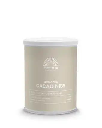 De Online Drogist Mattisson healthstyle biologische cacao nibs aanbieding