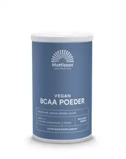De Online Drogist Mattisson healthstyle vegan bcaa 2:1:1 poeder aanbieding