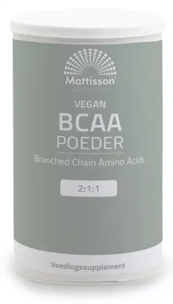 De Online Drogist Mattisson healthstyle vegan bcaa 2:1:1 poeder aanbieding