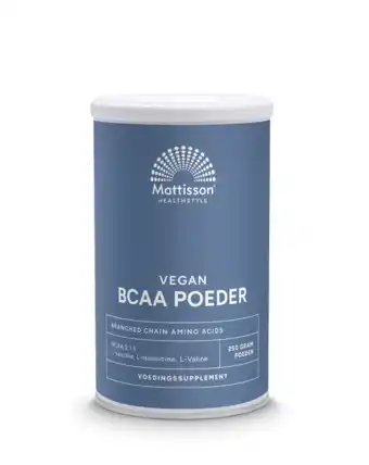 De Online Drogist Mattisson healthstyle vegan bcaa 2:1:1 poeder aanbieding